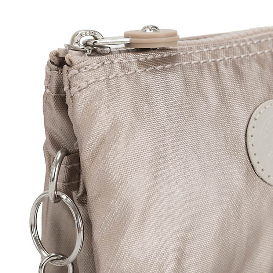 Kipling Creativity Small Metallic Pouch Vesker Beige | NO 1107OK